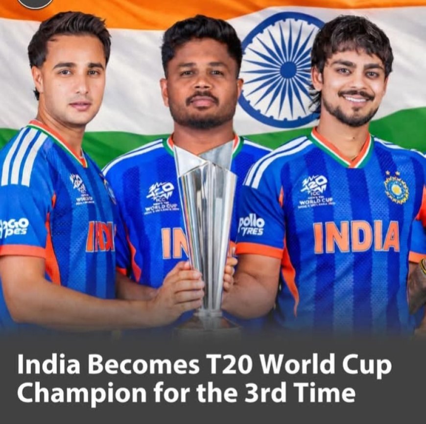 T20 உலகக் கிண்ண இறுதியில் இந்தியா அபார வெற்றி – மூன்றாவது முறையாக சாம்பியன்