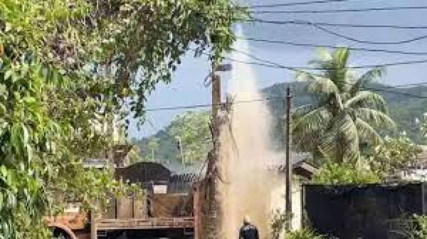 மாத்தறை மாவட்டத்தில் மாபெரும் நிலத்தடி நீர் ஊற்று கண்டுபிடிப்பு!