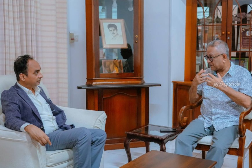 திருகோணமலையில் இந்திய பிரதி உயர்ஸ்தானிகர் கிழக்கு மாகாண ஆளுநருடன் சந்திப்பு